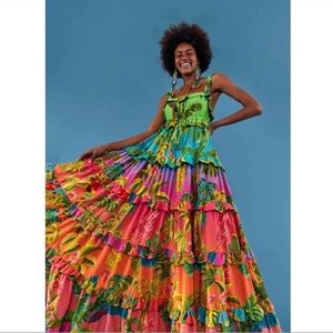 FARM Rio Ombré Forest Maxi Dress